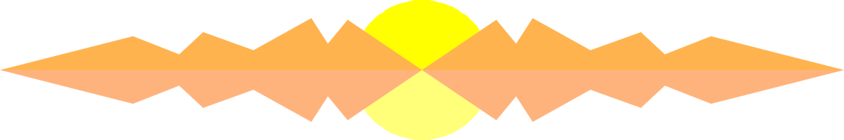 Flame Clipart: Vibrant Yellow and Orange Fire on Black Background