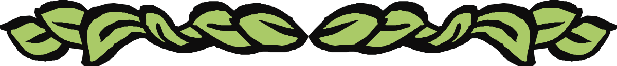 Stunning Green and Black Pattern Clipart with Plant Borders