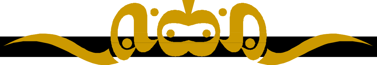 Black and Yellow Logo Clipart with Borders and Bars