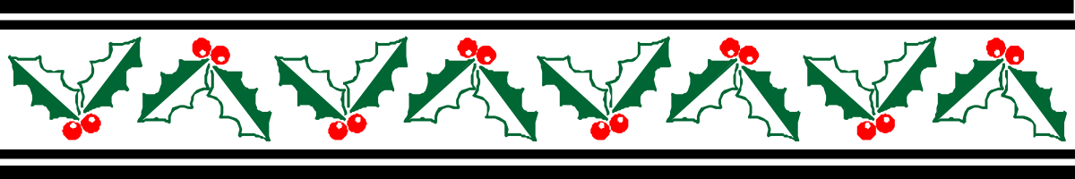 Colorful Green and Red Wave Pattern Clipart for Holiday Borders