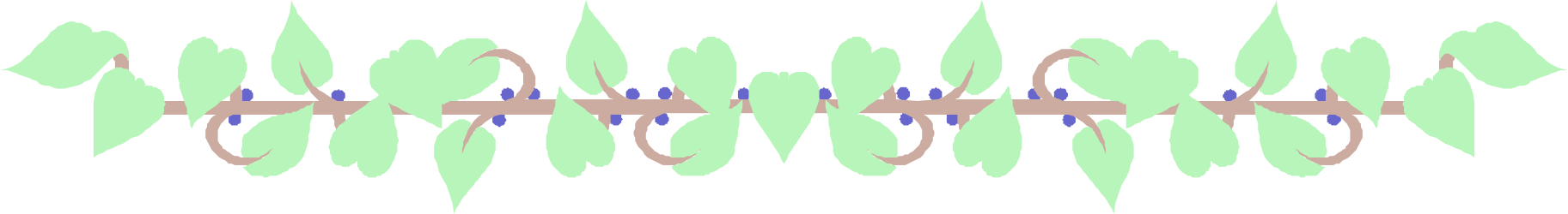 Sound Wave Clipart with Green and Blue Pattern - Dynamic Borders and Plants