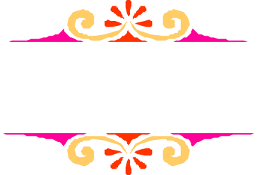 Black and Orange Frame with Pink Border Clipart for Creative Designs