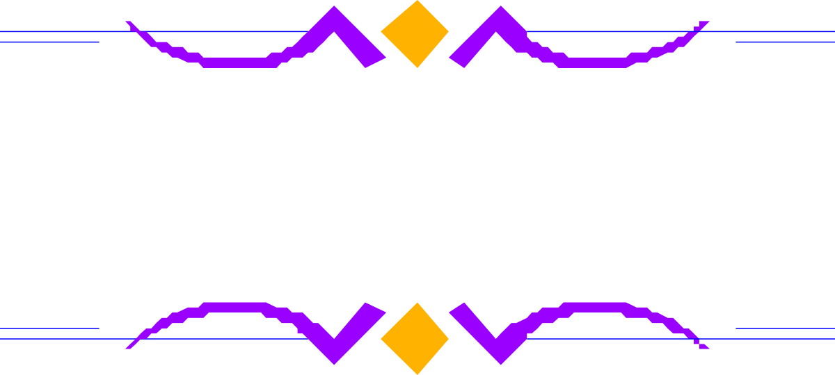 a purple and yellow pattern with a black background clip art png transparent Purple and Yellow Pattern - Stylish Borders and Bars Clipart