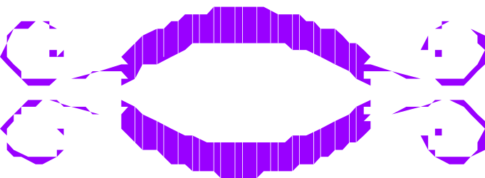 Purple Circle with Arrows - Versatile Borders and Bars Clipart
