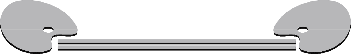 Knife with Blade Clipart - Borders and Bars Design