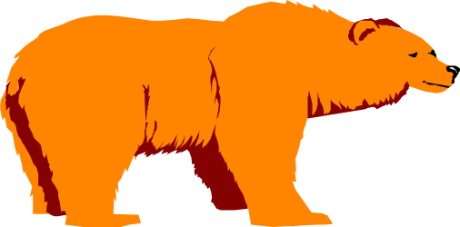 Bear Standing Majestically in Clipart Scene