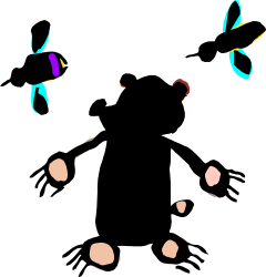 Colorful Balloons on Black Background - Vibrant Clipart Collection