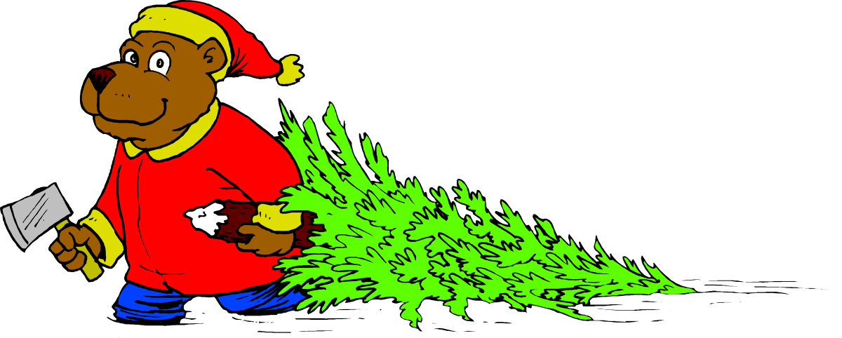 Cartoon Bear Holding Paper Clipart - Fun and Playful Graphics