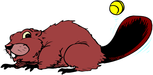 Cartoon Bear with Tennis Ball Clipart: Fun and Playful Graphic