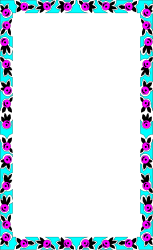 Floral Pattern Borders with Plants and Berries - Square Frame Clipart