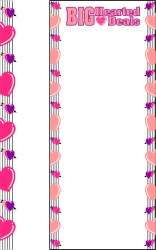 Valentine's Day Big Heart Frame Clipart with Borders and Holiday Themes