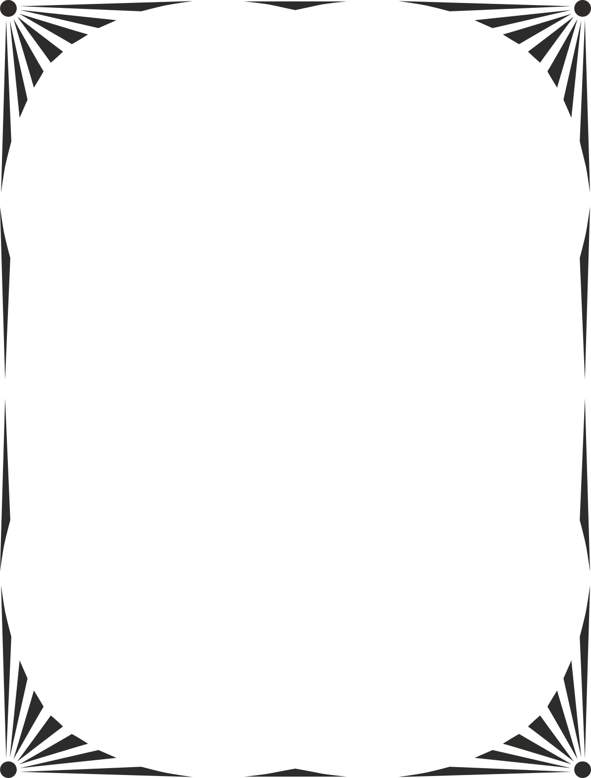 Borders and Frames: Elegant Big Top Clipart Design in Black and White
