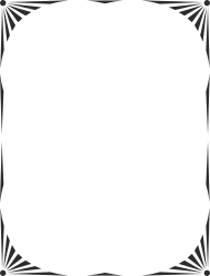 Borders and Frames: Elegant Big Top Clipart Design in Black and White