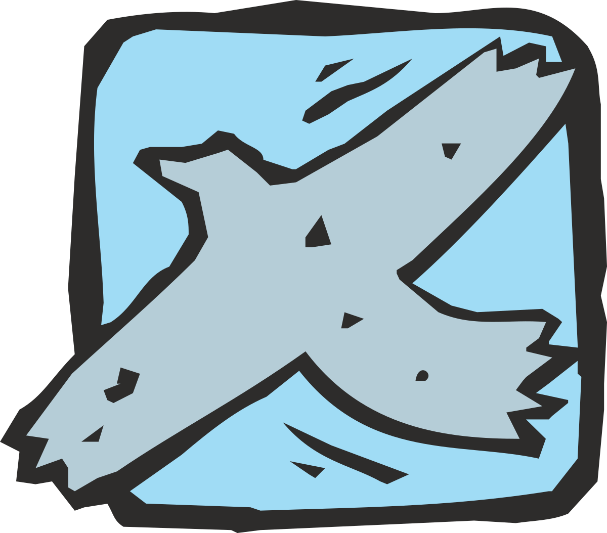 Flying Bird in the Sky Clipart for Versatile Use