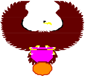 Bird with Red Beak and Yellow Beak Clipart - Vibrant Avian Illustrations