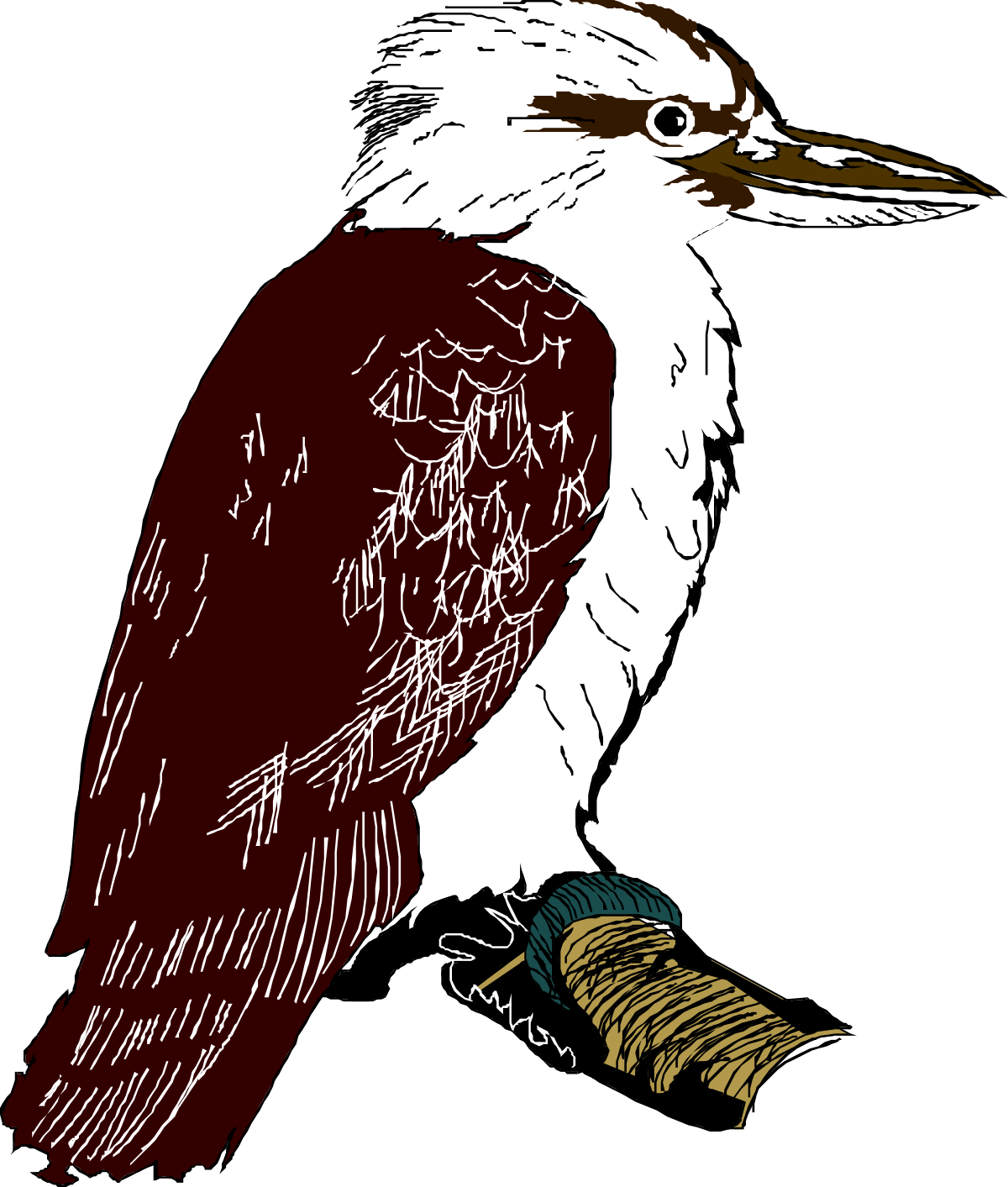 Bird on Branch with Leaf Clipart - Nature's Beauty Captured