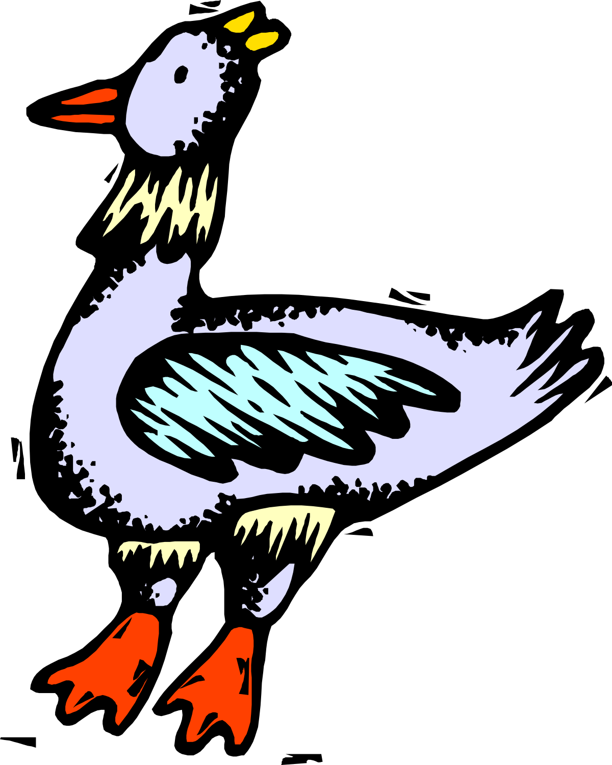 Bird with Fish in Beak Clipart - Perfect for Nature Themes