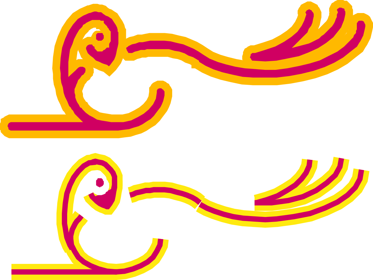 a pair of pink and yellow birds clip art png transparent Pink and Yellow Birds Clipart: Vibrant Avian Illustrations