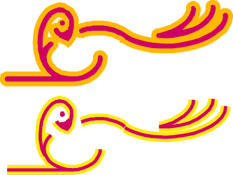 Pink and Yellow Birds Clipart: Vibrant Avian Illustrations