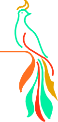Long-Tailed Bird Perched on Branch Clipart
