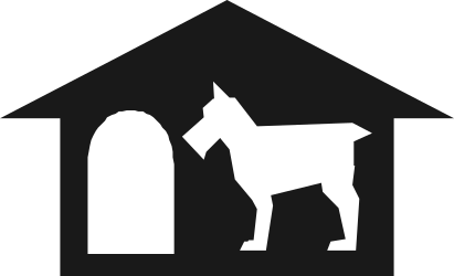 Dog and House Icon Clipart for Home and Pet Themes