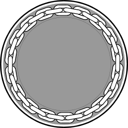 Circular Frame with White and Gray Pattern - Versatile Clipart Design