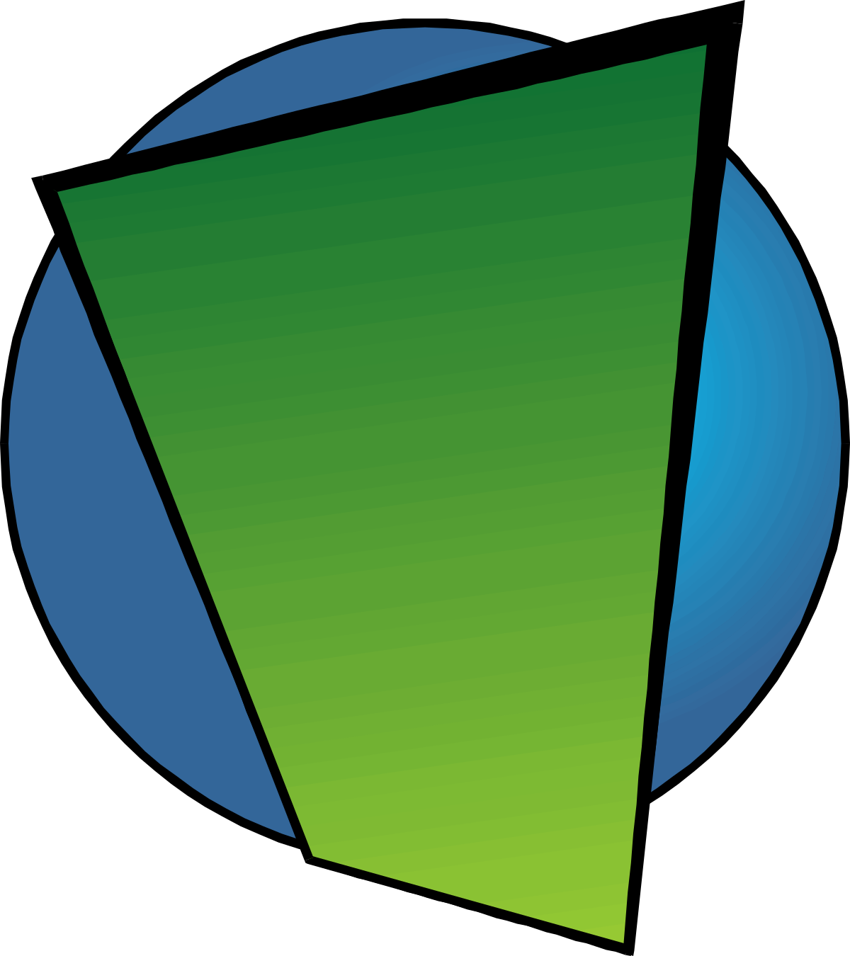 Green and Blue Logo Clipart - Vibrant Borders and Miscellaneous Designs