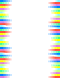 Rainbow Colored Line Clipart on Black Background - Vibrant Borders for Creative Projects