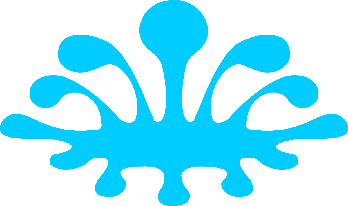 Blue Water Drop Clipart - Stylish Borders and Frames Design