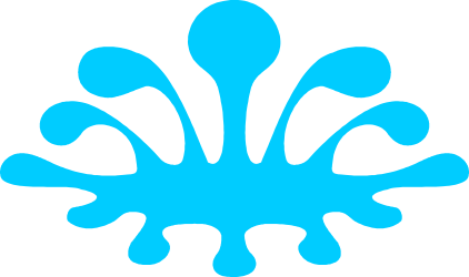Blue Water Drop Clipart - Stylish Borders and Frames Design