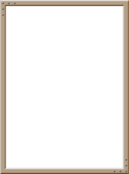 Black and White Photo Frame with Brown Border Clipart