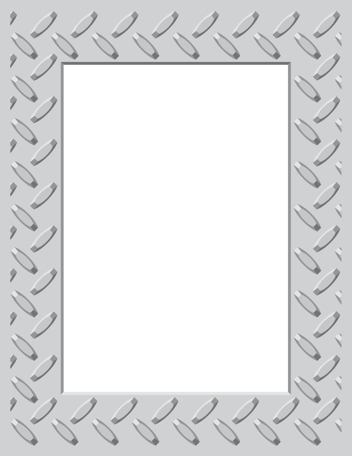 a square frame with a pattern of silver metal clip art png transparent Metal Silver Square Borders and Frames Clipart - Elegant Designs