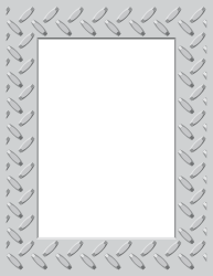 Metal Silver Square Borders and Frames Clipart - Elegant Designs