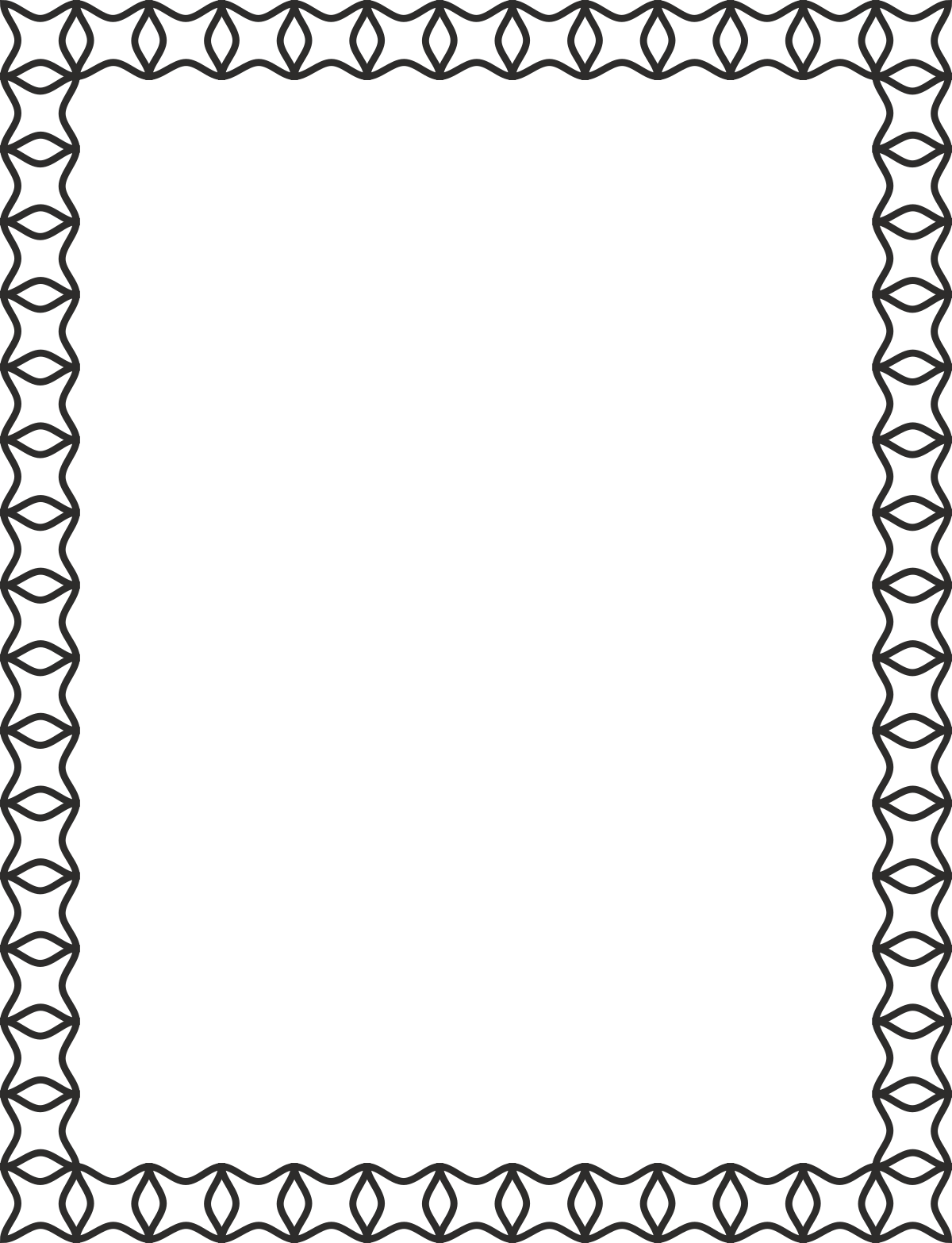 Elegant Black and White Square Frame with Leaves - Clipart for Unique Borders and Frames
