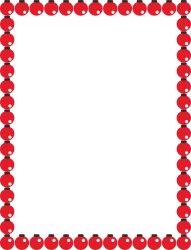 Red and White Heart Borders for Holiday Clipart