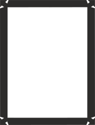 Black Border Square Frame Clipart for Creative Designs