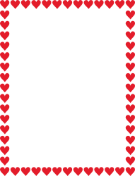 Heart Borders Clipart - Festive Square Frame for Holiday Designs