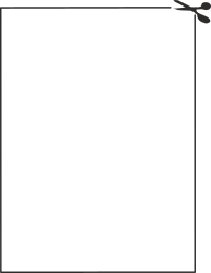 Borders and Business Clipart: Stylish White Square Frame with Black Border