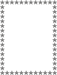 Starry Black and White Borders and Frames Clipart for Creative Projects