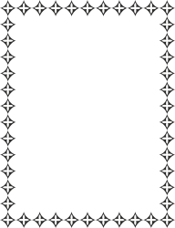 Black and White Star Pattern Borders and Frames Clipart for Creative Designs