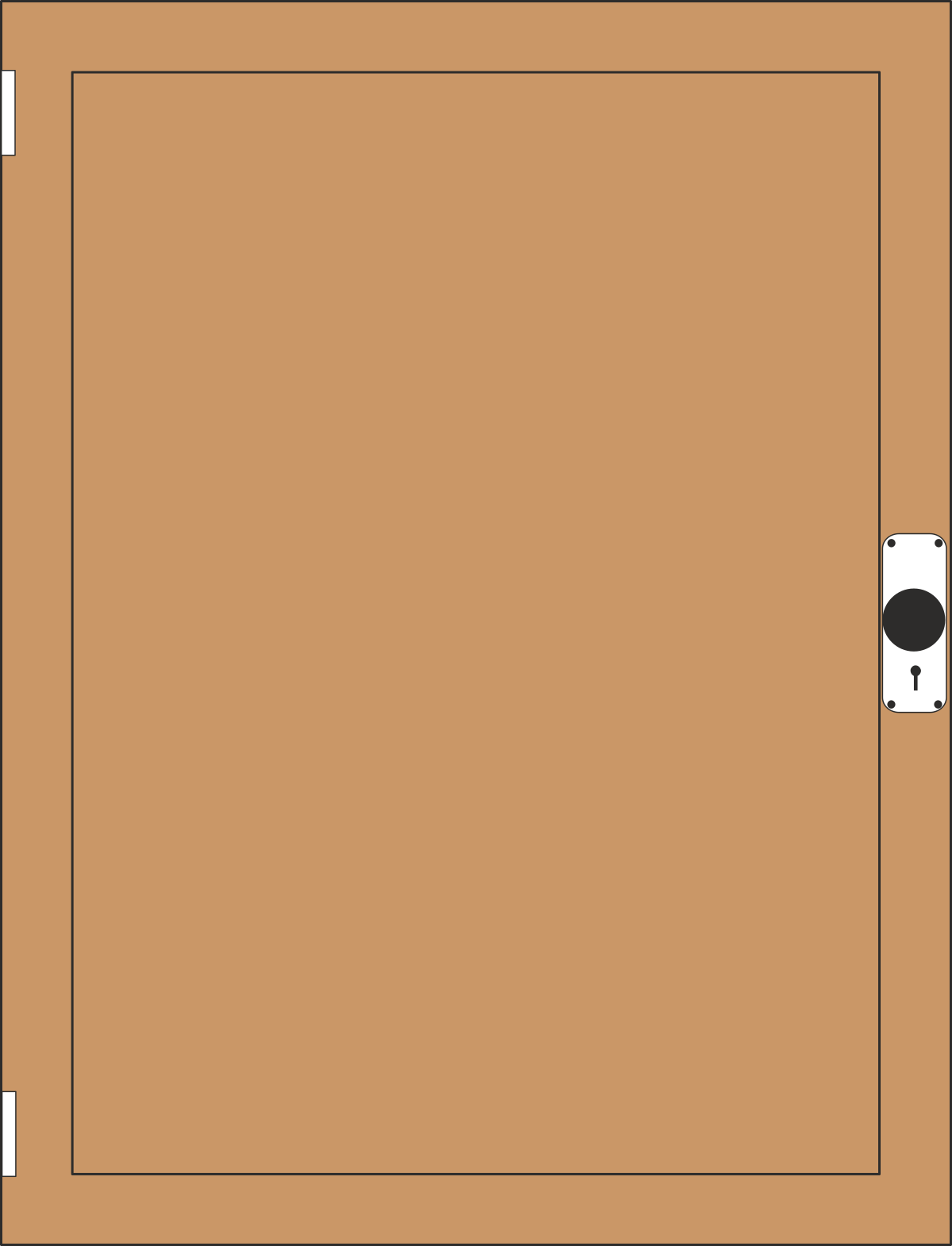a door with a latch and a door handle clip art png transparent Borders and Frames Clipart - Elegant Door Design with Latch and Handle