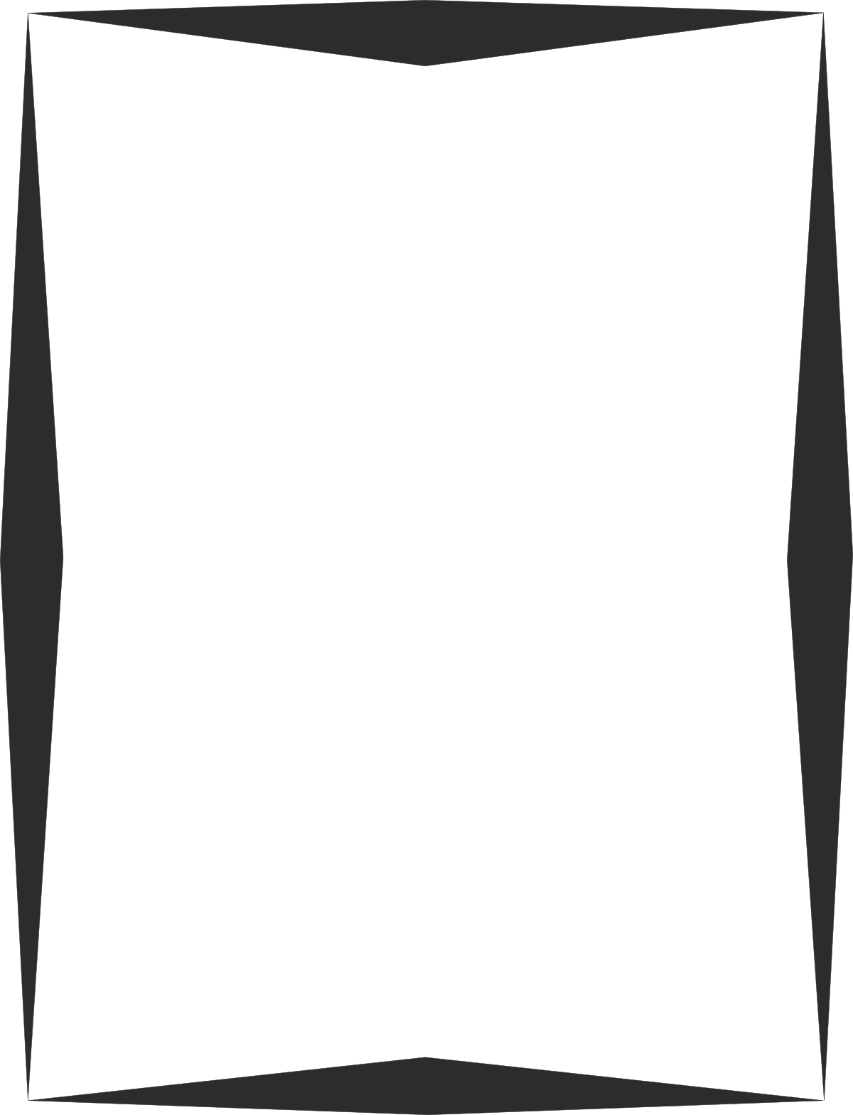 Black and White Square Frame Clipart - Elegant Borders and Frames Design