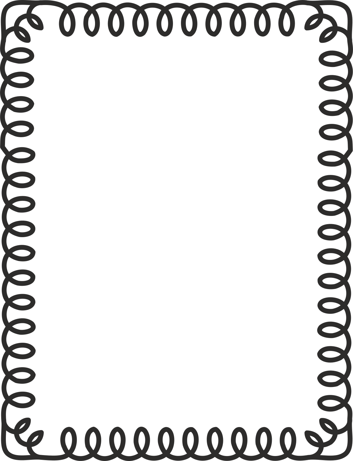 Borders and Frames: Elegant Black and White Decorative Clipart