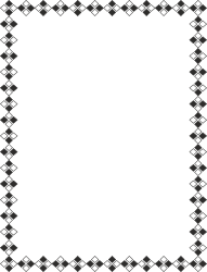 Elegant Black and White Diamond Pattern Frame Clipart - Borders and Frames