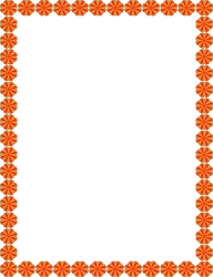 Floral Pattern Square Frame Clipart - Elegant Borders for Creative Projects