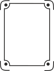 Elegant Black and White Square Frame Clipart for Creative Projects