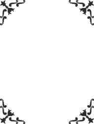 Black and White Floral Frame Clipart - Elegant Borders and Corners Design