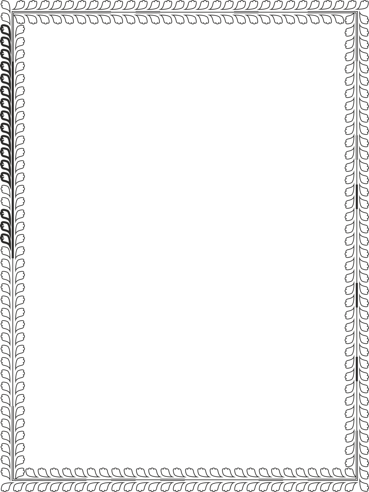 Decorative Black Square Frame with Elegant Patterns for Your Designs