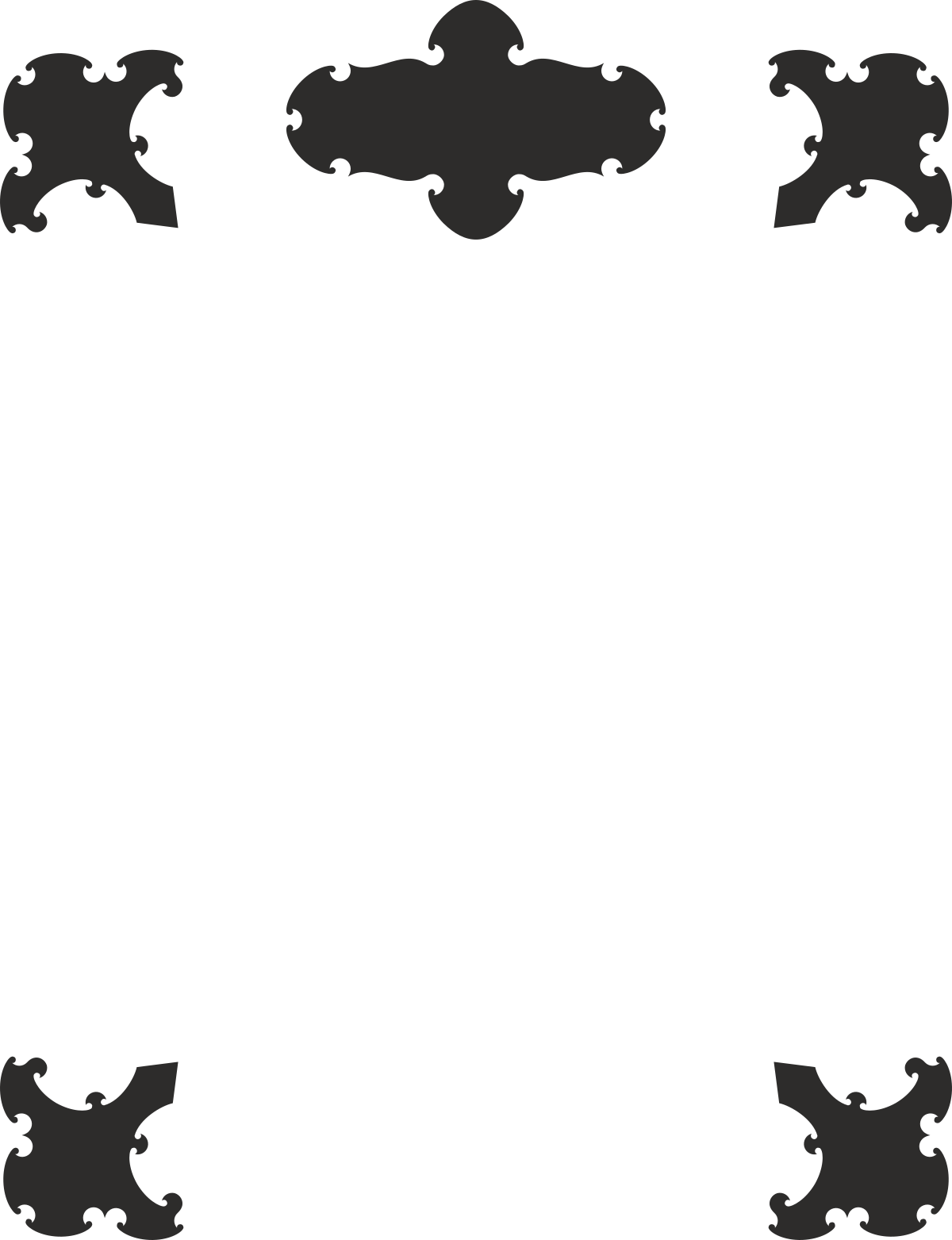 a black and white frame with bats clip art png transparent Black and White Bat Frame - Elegant Borders and Corners Clipart