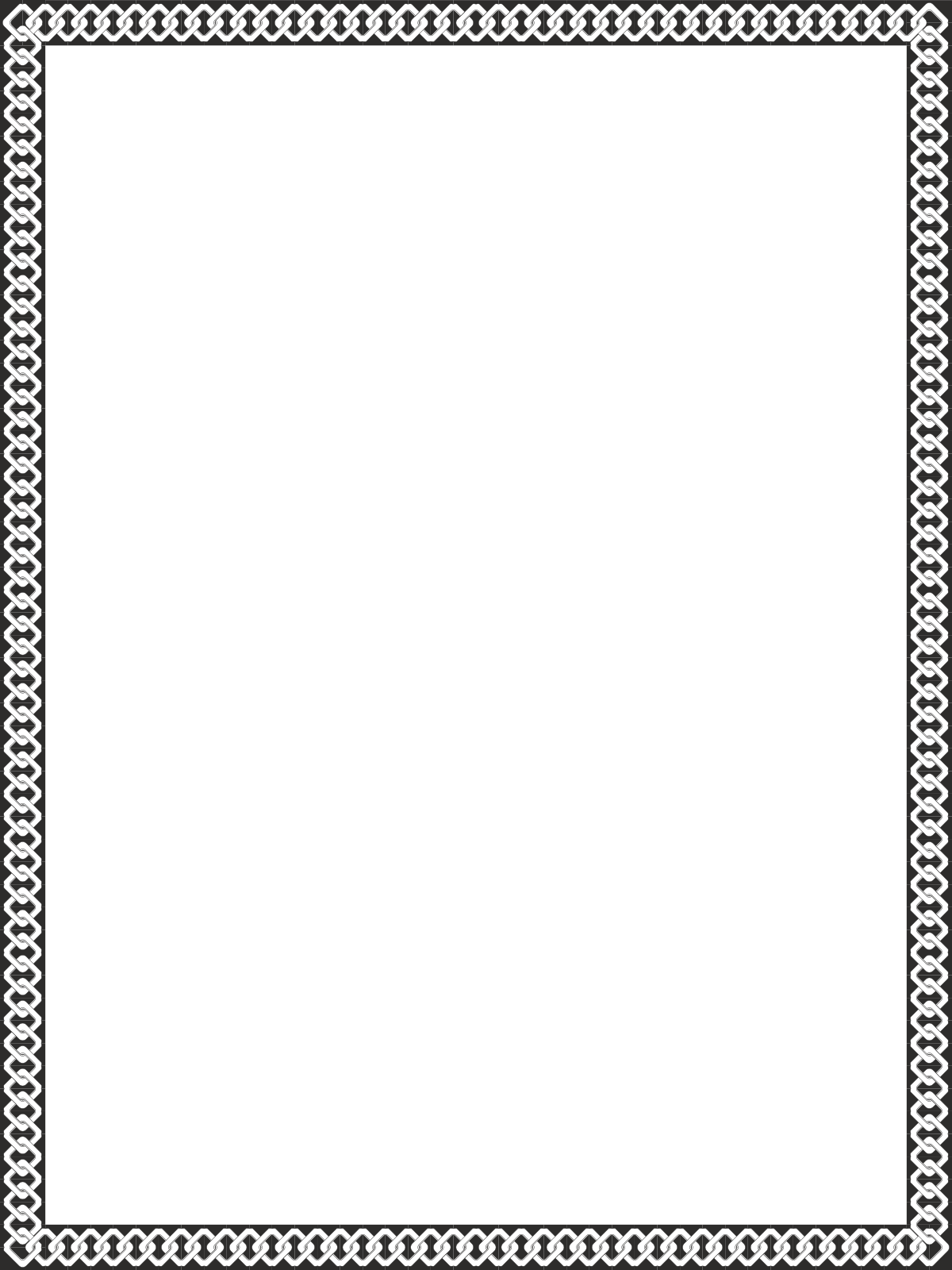 a black and white border with a decorative pattern clip art png transparent Black and White Decorative Border Clipart Design